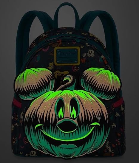Mickey Mouse Halloween Glow-in-the-Dark Loungefly Mini Backpack