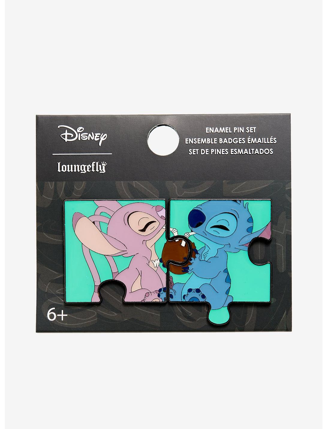 Loungefly Disney Lilo & Stitch Puzzle Piece Enamel Pin Set
