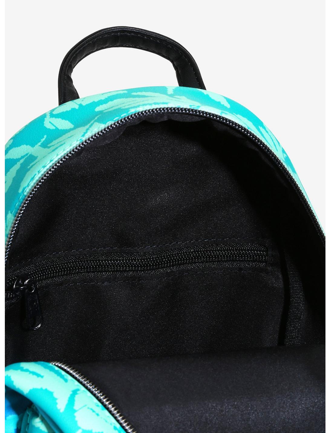 Disney Lilo & Stitch Blue Tropical Leaves Mini Backpack