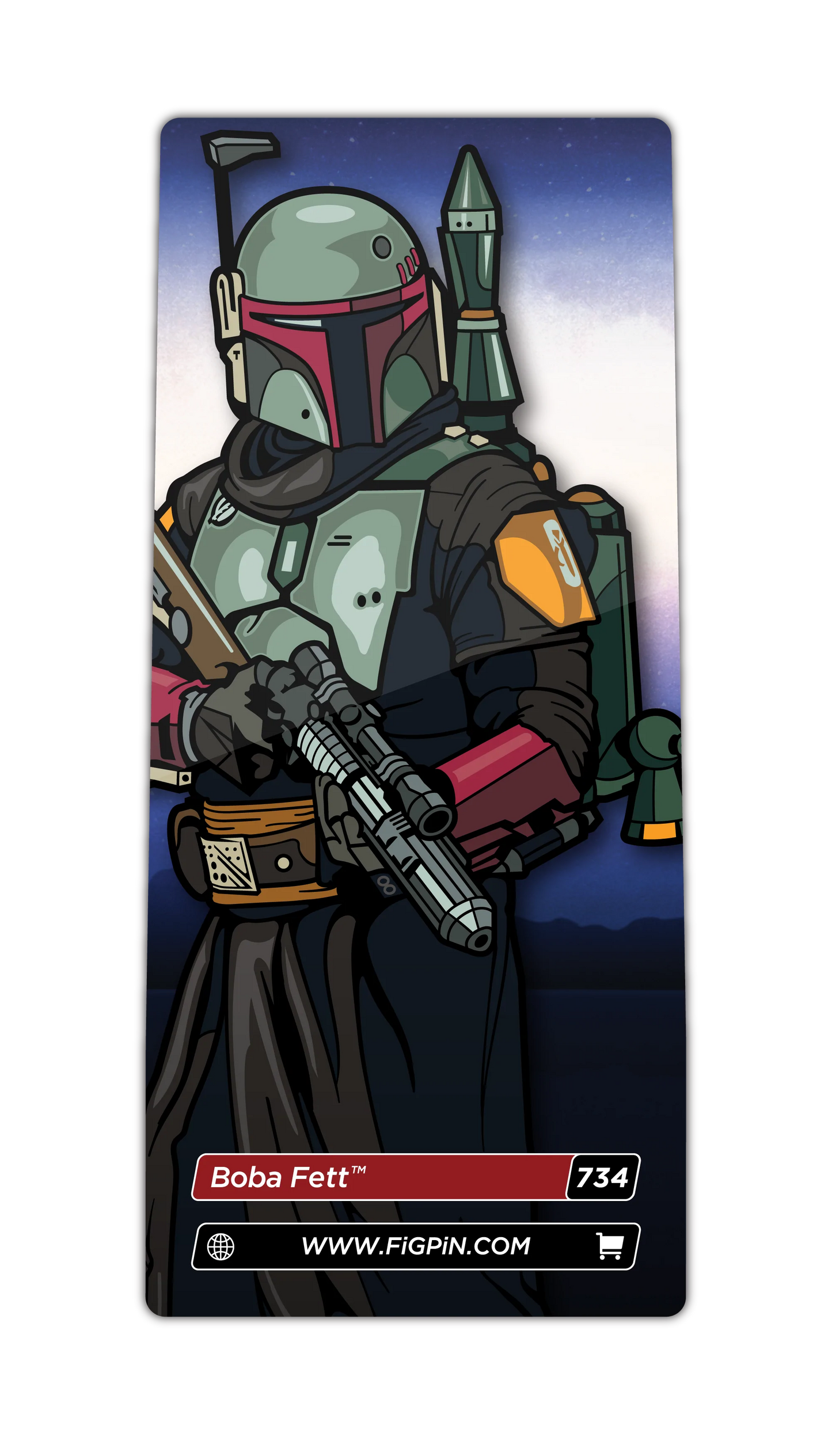 FiGPiN Boba Fett (734) Property: Star Wars The Mandalorian