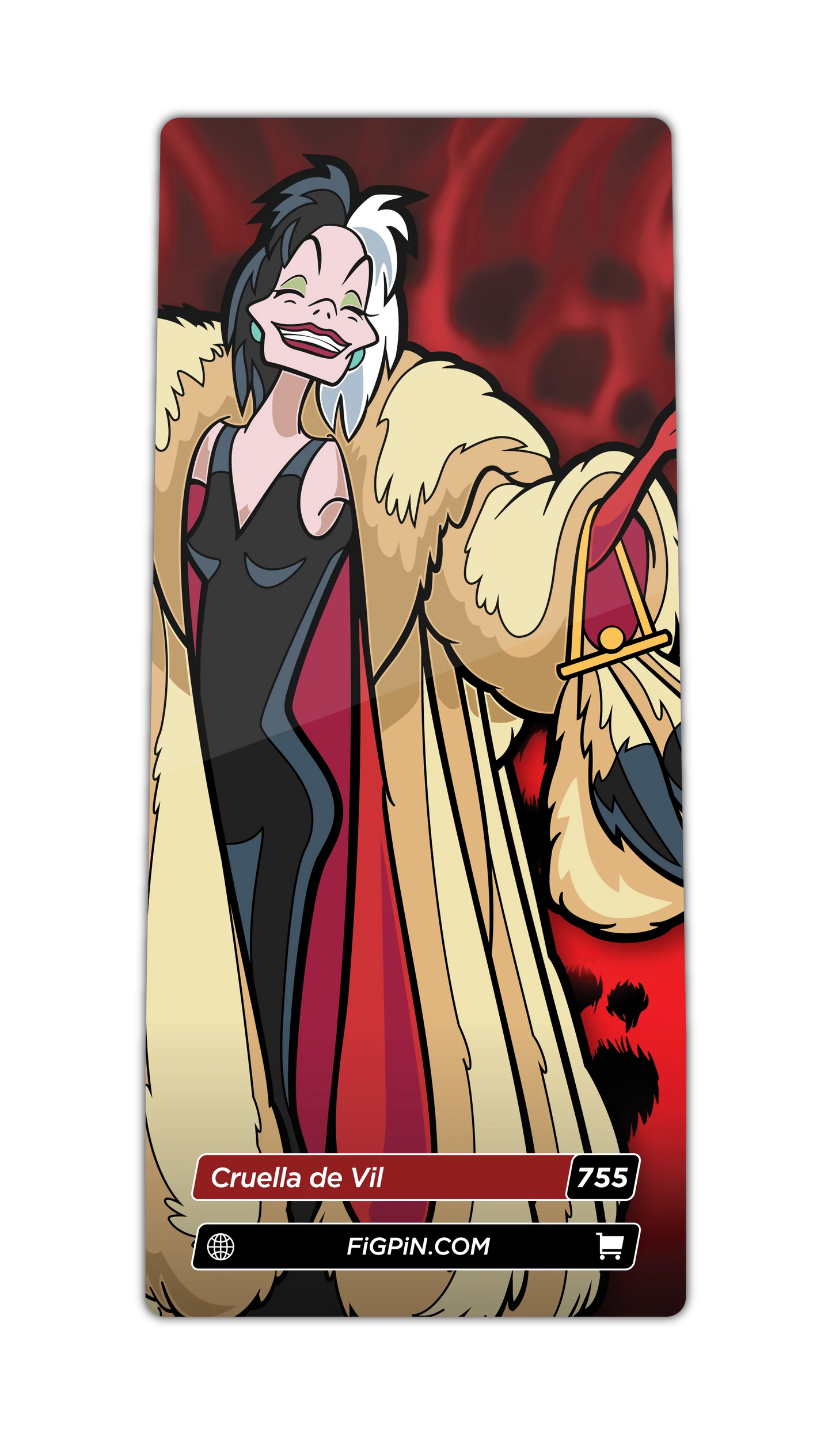 FiGPiN Cruella de Vil (755) Property: Disney Villains