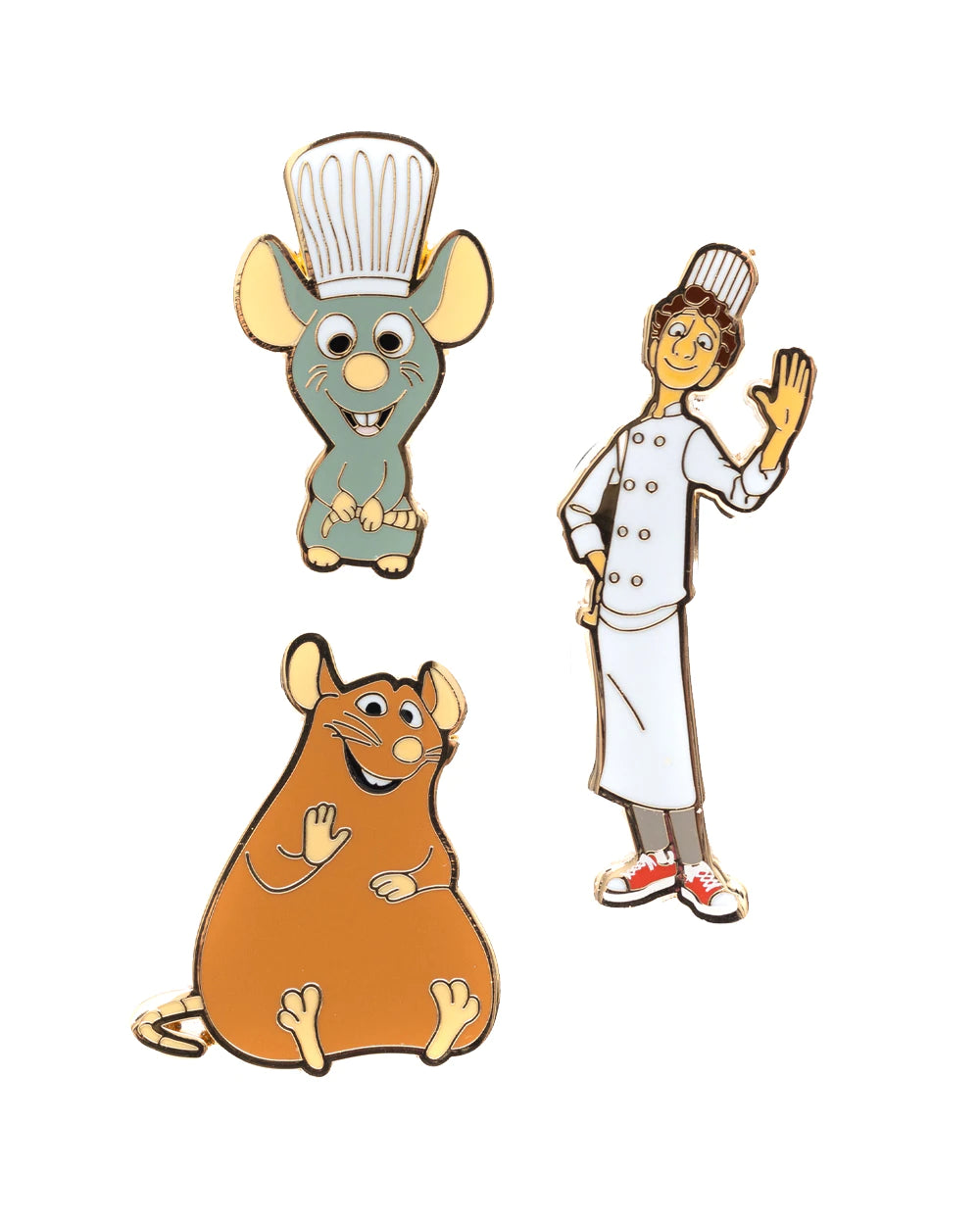 Disney Pixar Ratatouille 3 Piece Limited Edition Enamel Pin Set