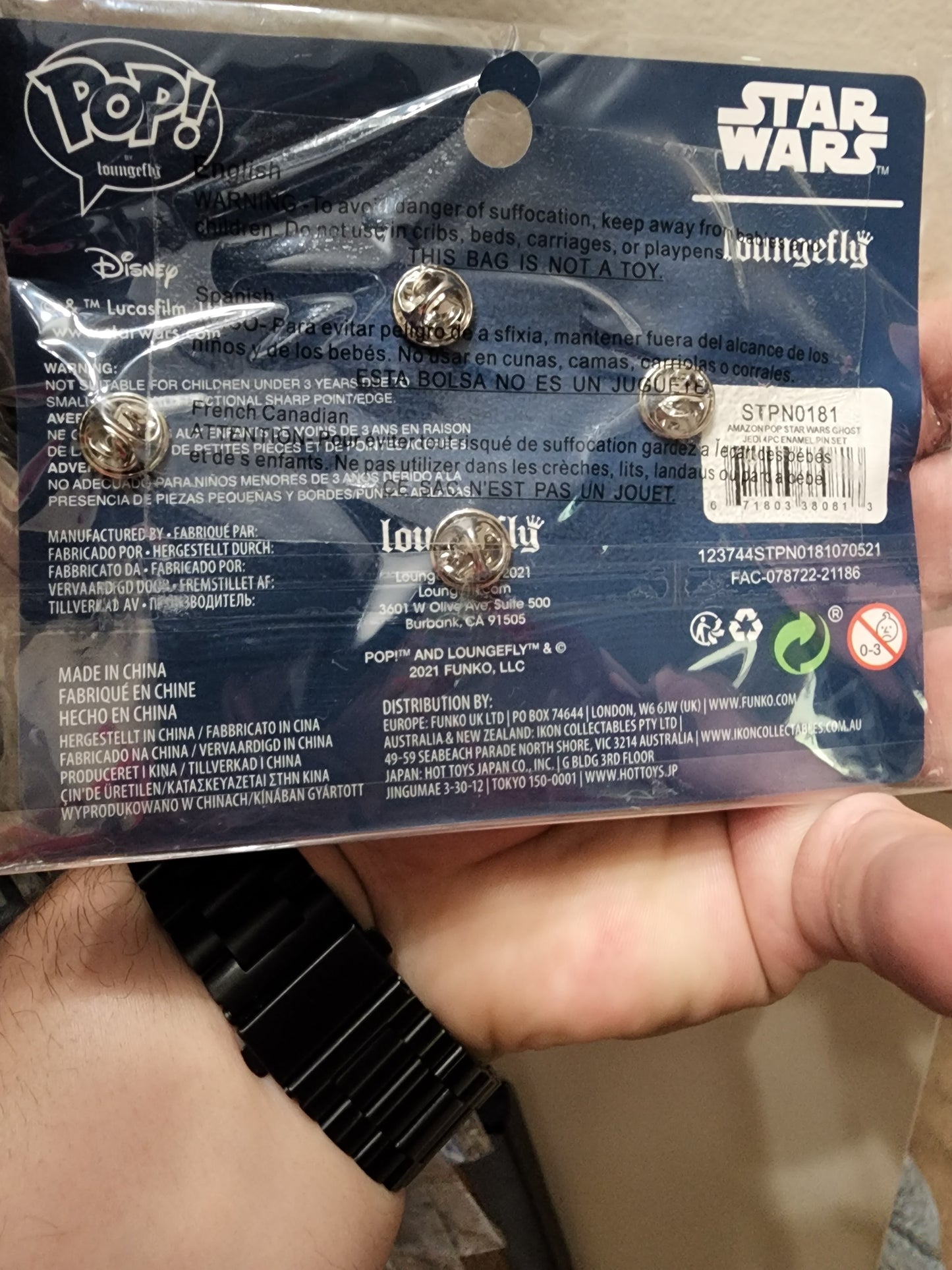 Star War Loungefly 4 Pin Set