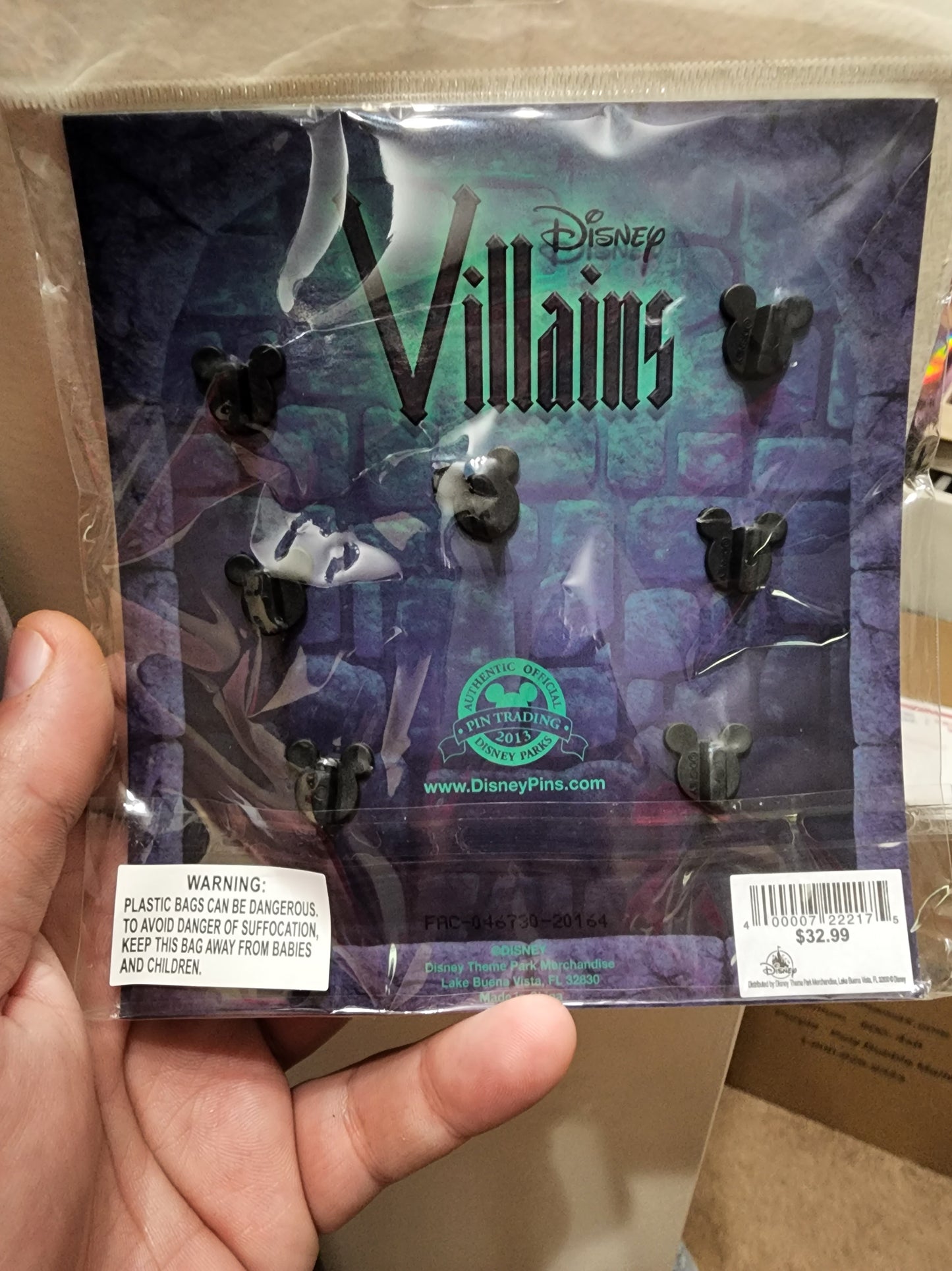 Disney Villains 7 Pin Set
