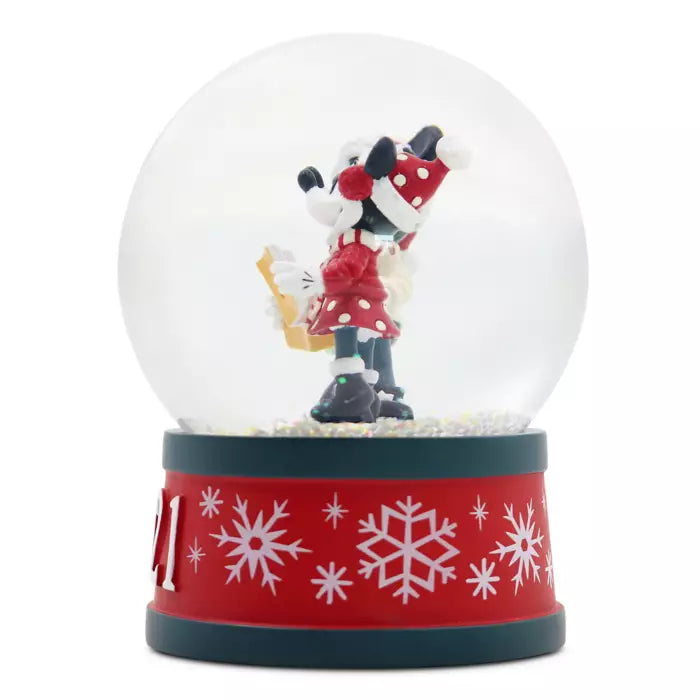 Mickey and Minnie Mouse 2021 Holiday Snow Globe