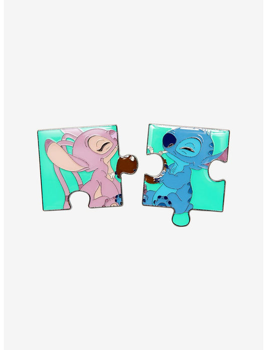 Loungefly Disney Lilo & Stitch Puzzle Piece Enamel Pin Set