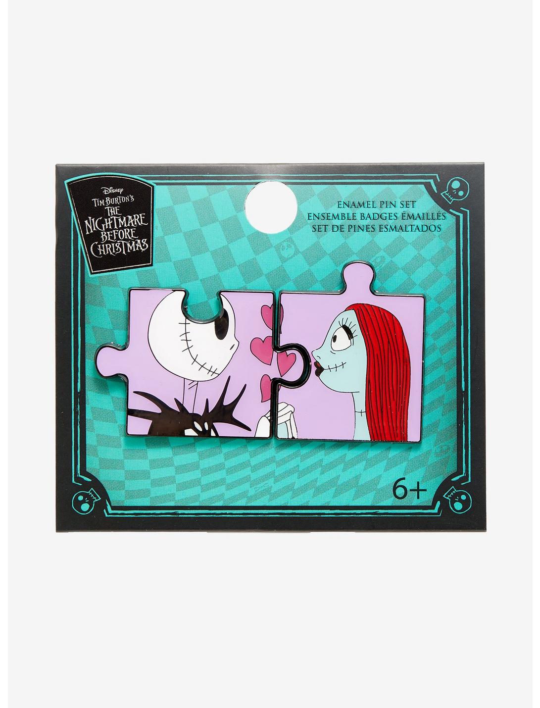 Loungefly The Nightmare Before Christmas Puzzle Piece Enamel Pin Set