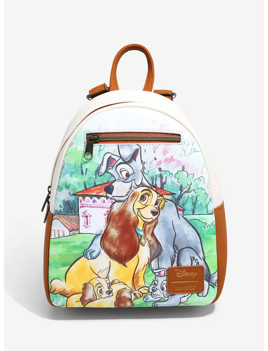 Loungefly Disney Lady And The Tramp Family Mini Backpack