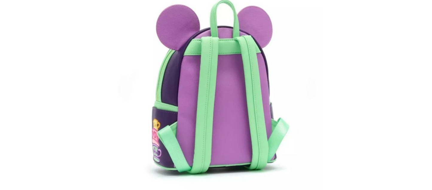 Mad Tea Party Mickey Mouse Main Attraction Mini Backpack Loungefly Disney NEW