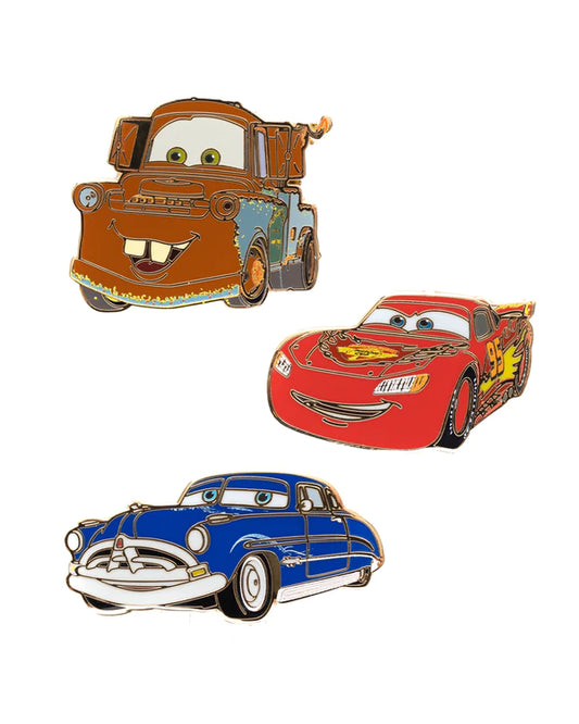 Disney Pixar Cars 3 Piece Limited Edition Enamel Pin Set