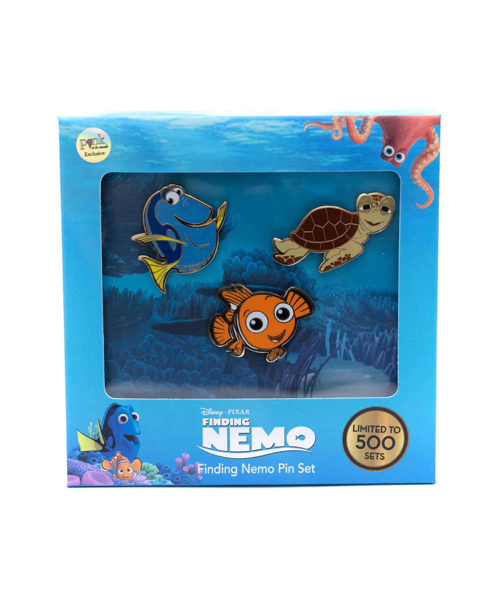 Disney Pixar Finding Nemo 3 Piece Limited Edition Enamel Pin Set