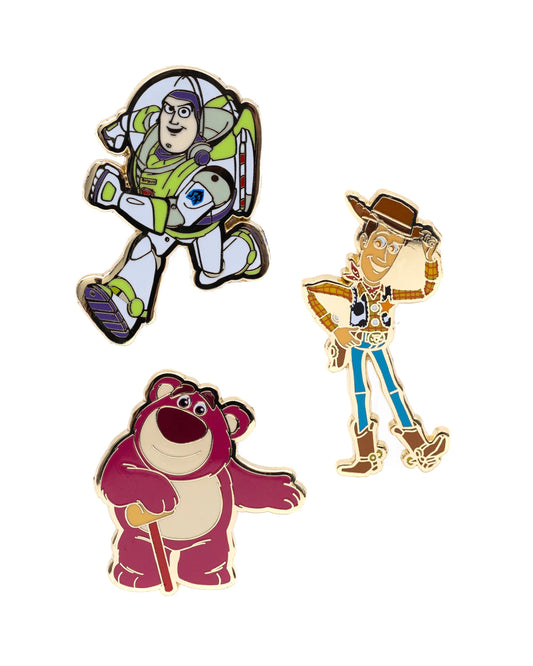 Disney Pixar Toy Story 3 Piece Limited Edition Enamel Pin Set