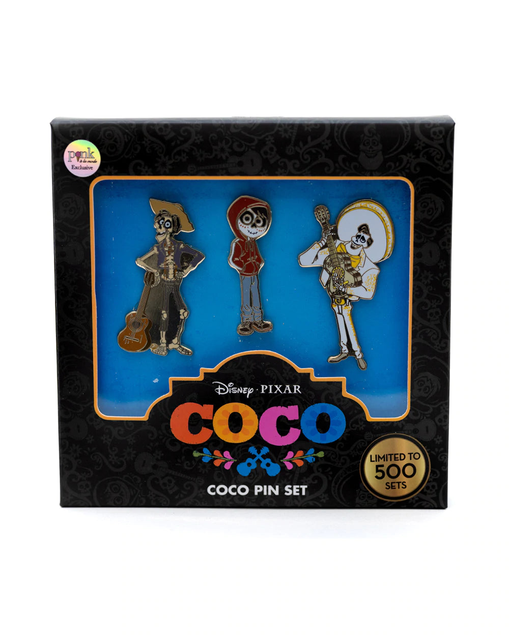 Disney Pixar Coco 3 Piece Limited Edition Enamel Pin Set