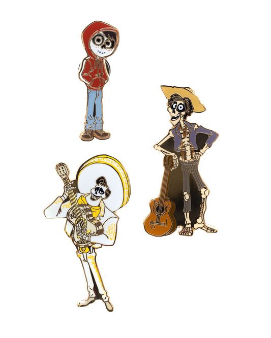 Disney Pixar Coco 3 Piece Limited Edition Enamel Pin Set