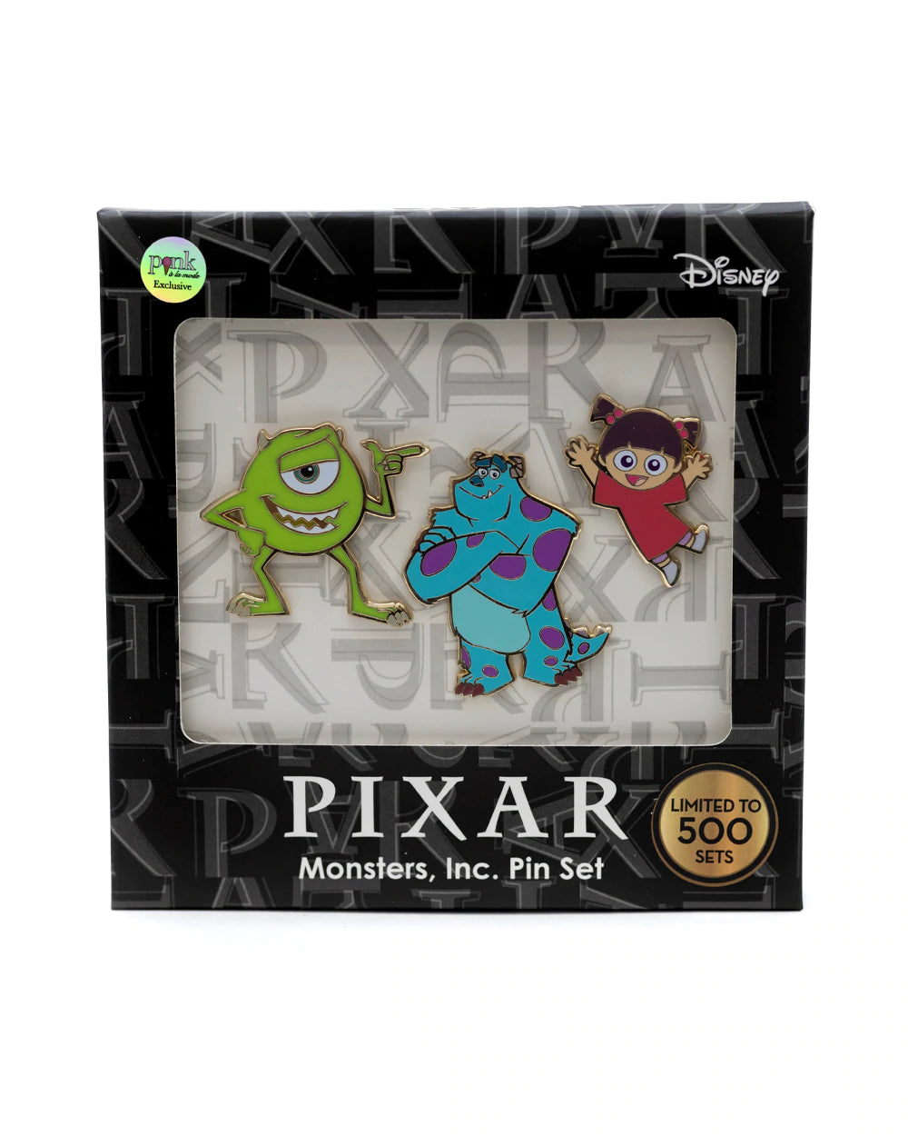 Disney Pixar Monsters Inc. 3 Piece Limited Edition Enamel Pin Set