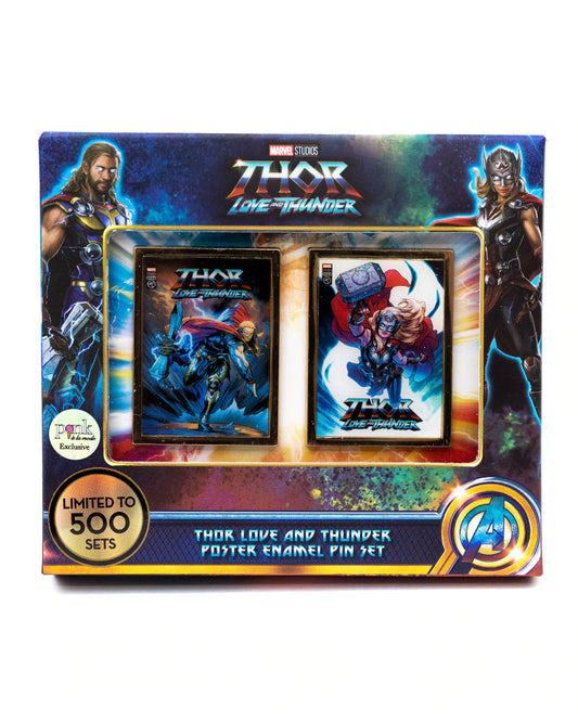 Marvel Thor Love and Thunder Poster Pin Set Limited Edition