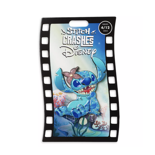 Stitch Crashes Disney Jumbo Pin – The Little Mermaid – Limited Release 4/12