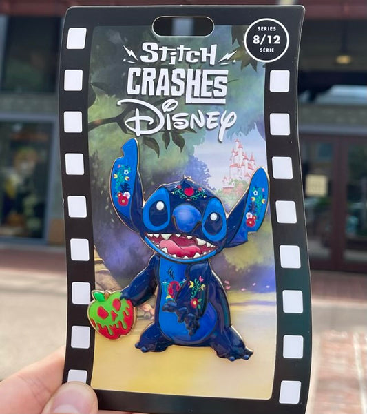 Stitch Crashes Disney Jumbo Pin – Snow White and the Seven Dwarfs – Limited Release 8/12