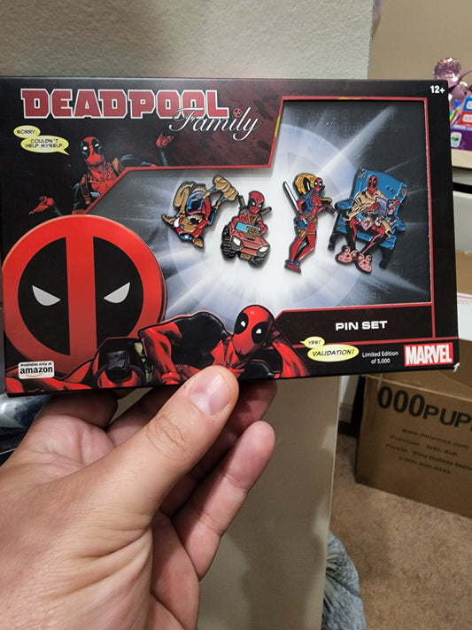 Marvel Deadpool Family 4 Pin Set Limited Edition