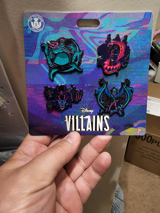 Disney Villains Booster Pin Set