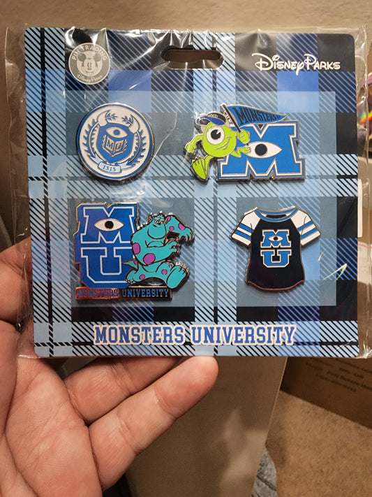 Disney Monsters University 4 Pin Set