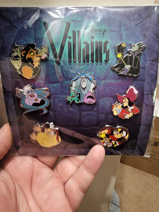 Disney Villains 7 Pin Set